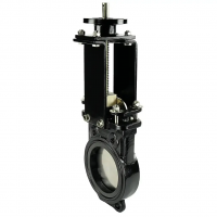 Задвижка шиберная двусторонняя межфланцевая, серии TL81-A, TAFLINE, DN100 PN10, с голым штоком