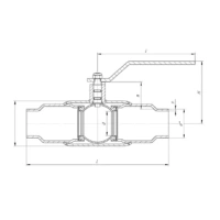 Кран шаровой полнопроходной под приварку, серии TL31-W, TAFLINE, DN50 PN40, стальной, с рукояткой