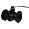 Кран шаровой полнопроходной фланцевый, серии TL33-PTFE, Tafline (Тафлайн), DN32 PN16, чугунный с рукояткой